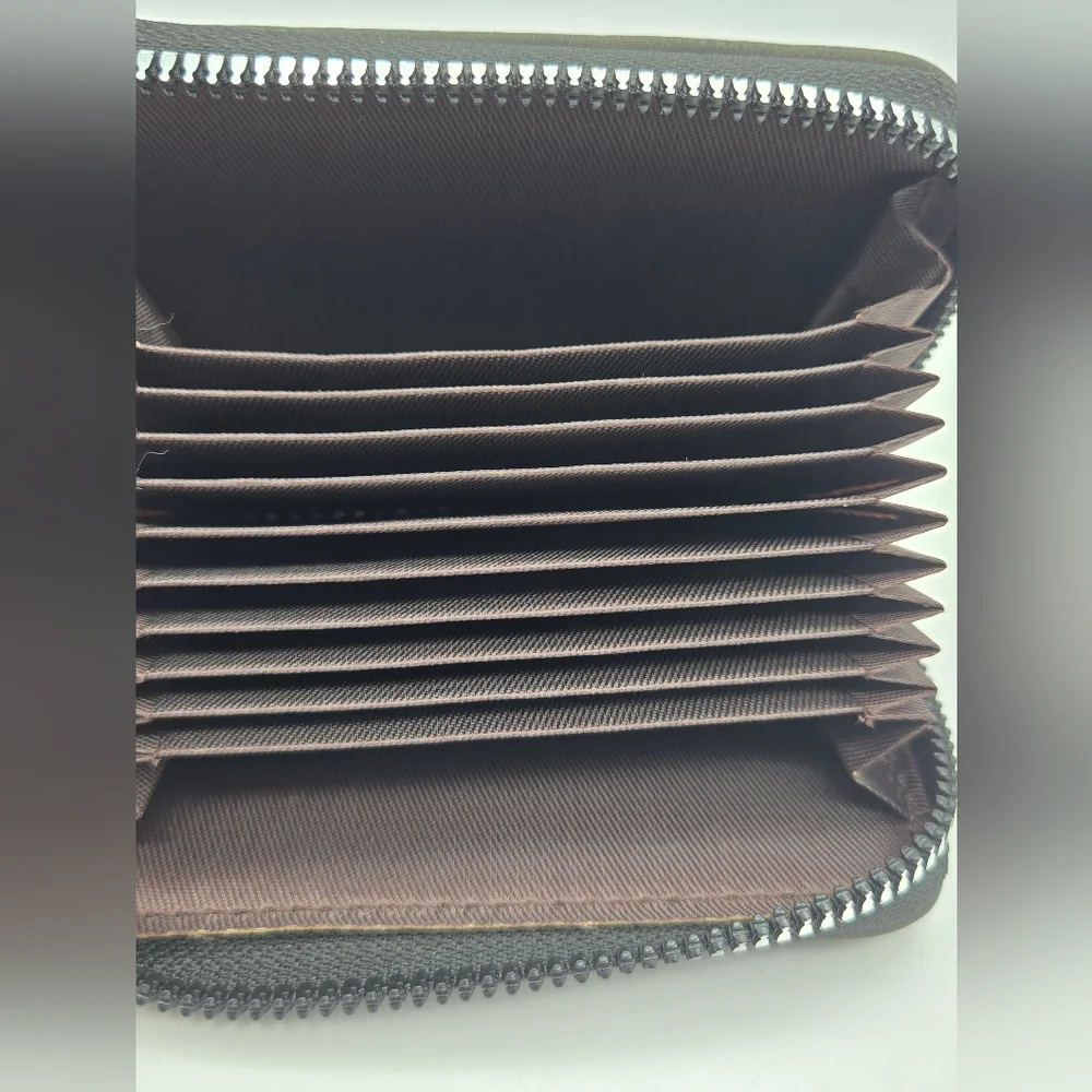 Kingdushi Accordian Cardholder Leather Wallet